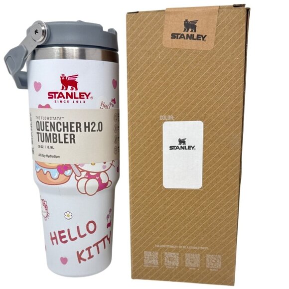 Stanley x Hello Kitty Quencher H2.0 Tumbler 30oz Stainless Steel Vacuum Insulate - Picture 1 of 5